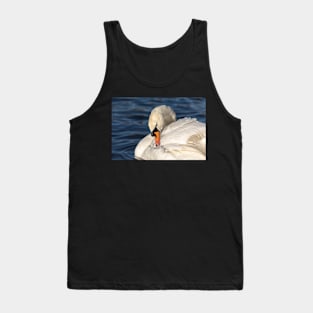 Graceful swan preening Tank Top